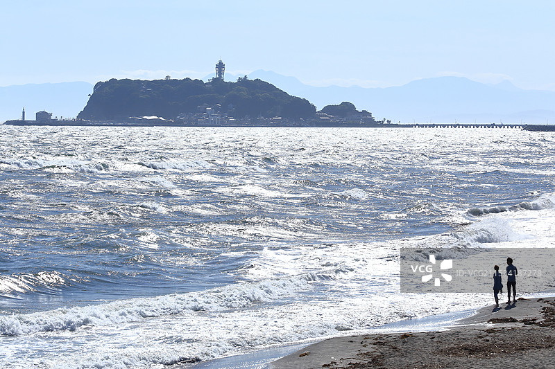 下午的江之岛图片素材