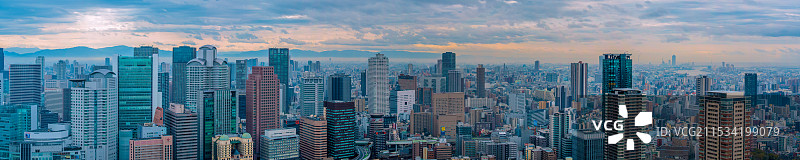 大阪城市天际线图片素材
