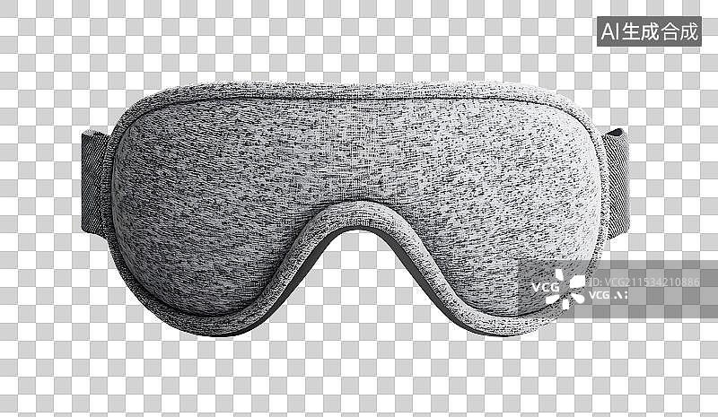 【AI数字艺术】AIGC：3D毛毡风格眼罩 世界睡眠日图片素材