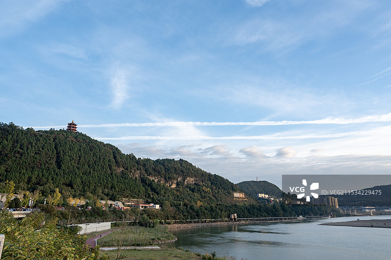 广元苍溪红军渡·西武当山景区图片素材