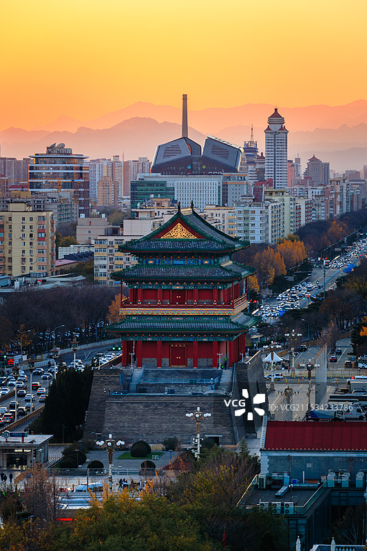 箭楼与前门楼图片素材