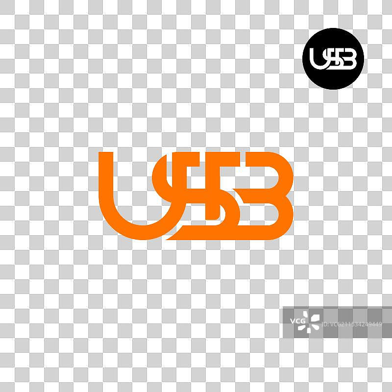 USB标志字母组合设计图片素材