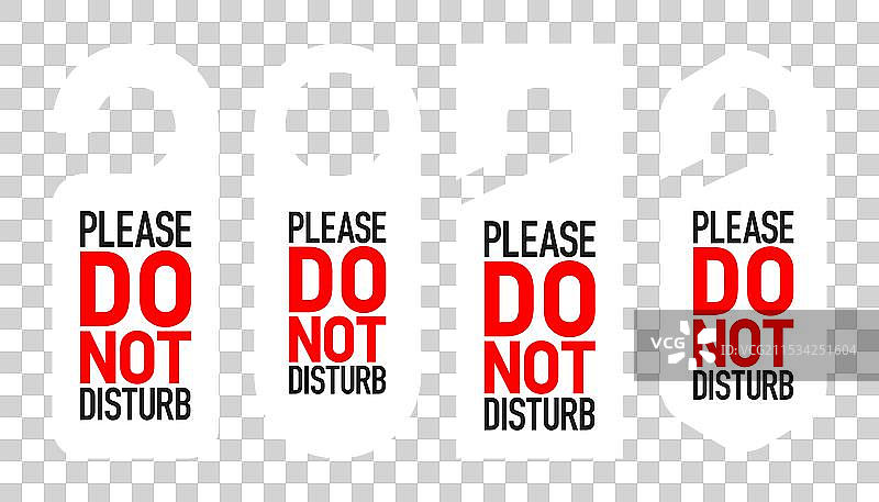 请勿打扰标志酒店门警告信息图片素材