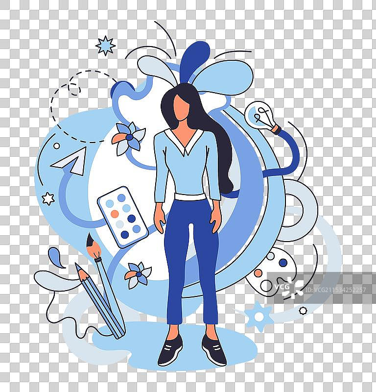 艺术想象力和创造性思维的源泉图片素材