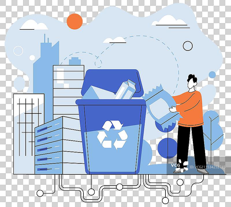 废物回收：废物造成的污染图片素材