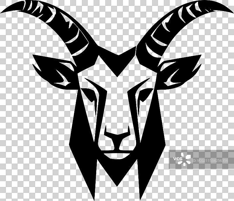 山羊 - 极简和简单的轮廓图片素材