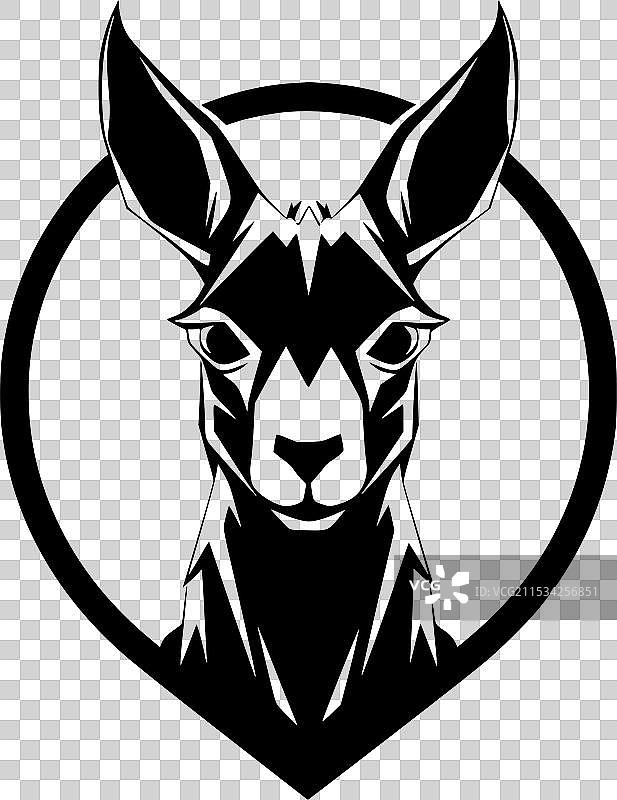 袋鼠 - 高质量标志 - 适合T恤使用图片素材