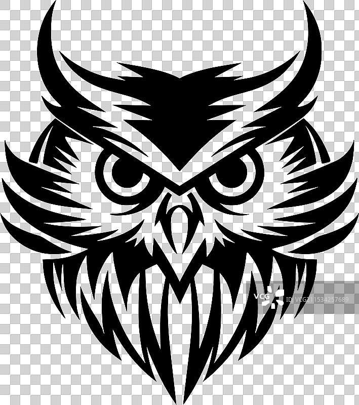 猫头鹰 - 极简和简单的轮廓图片素材