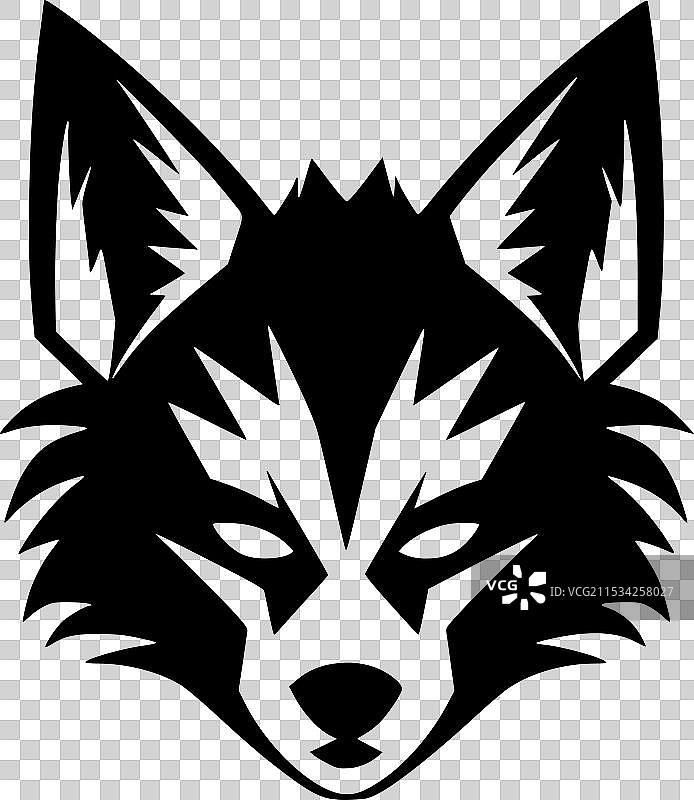 浣熊 - 极简风格的平面logo图片素材