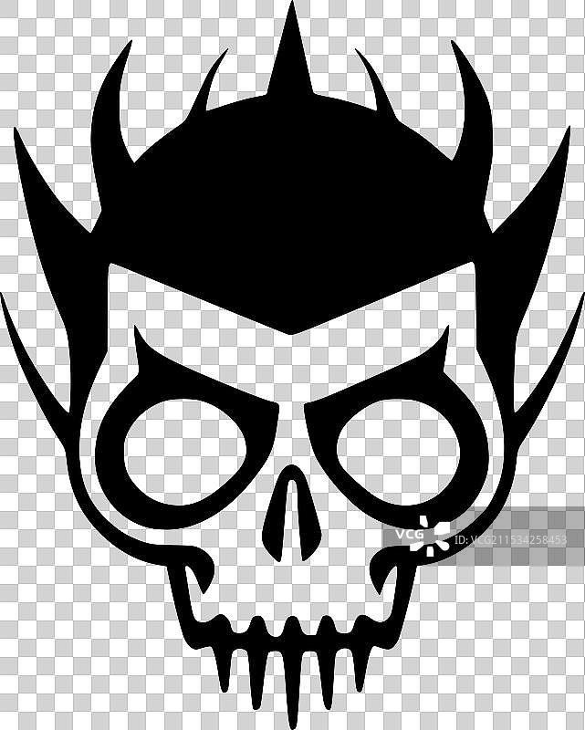 骷髅 - 极简和简单的轮廓图片素材