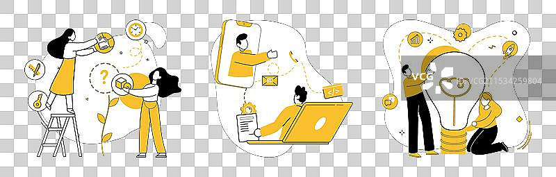 合作工作团队精神推动流程图片素材