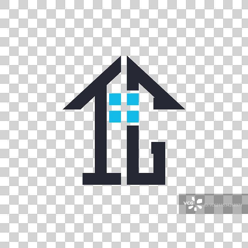 创意字母TC的房屋标志设计图片素材
