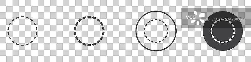 圆形图标细线设计图片素材