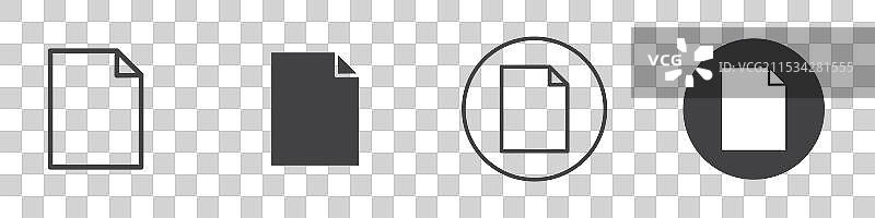 细线格式图标图片素材