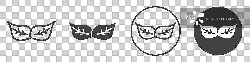 细线叶子图标图片素材