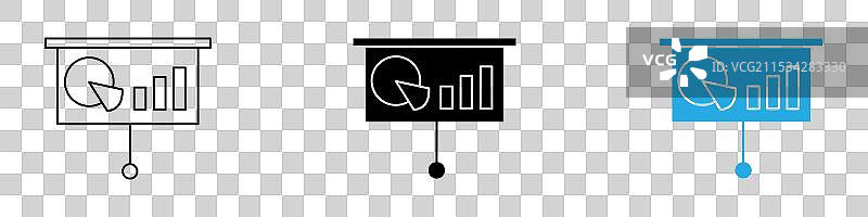 演示图标细线设计图片素材