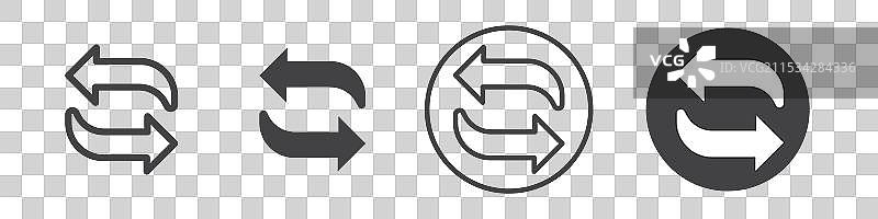 细线转移箭头图标图片素材