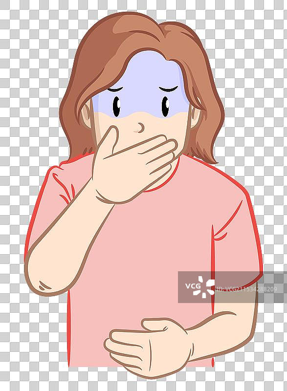 孕妇晨吐感到恶心的女性图片素材