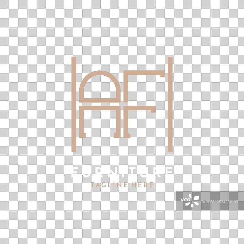 奢华AF家具logo设计图片素材