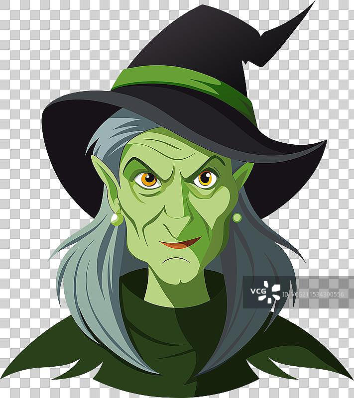 神秘的女巫，面容隐藏图片素材