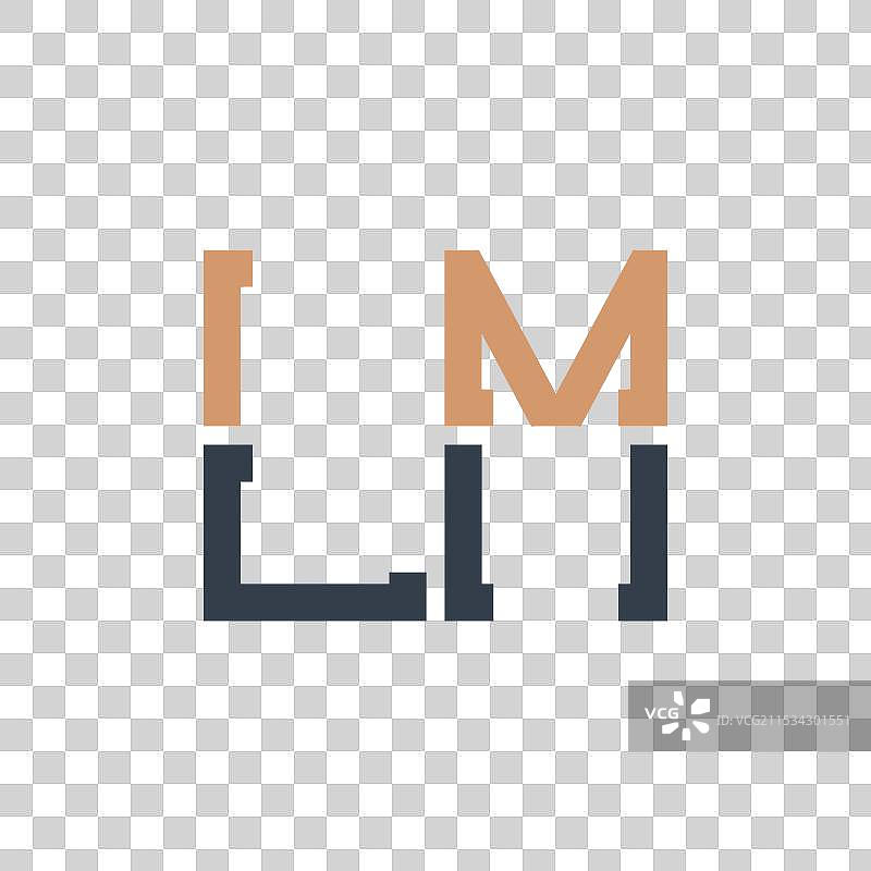 现代LM字母标志设计创意与图片素材