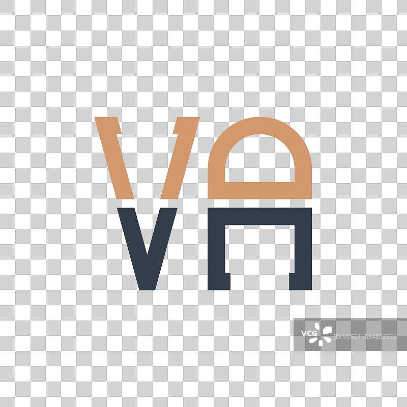 现代VA字母标志设计创意与图片素材
