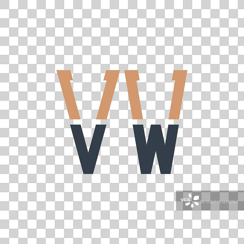 现代大众汽车字母标志设计创意与图片素材