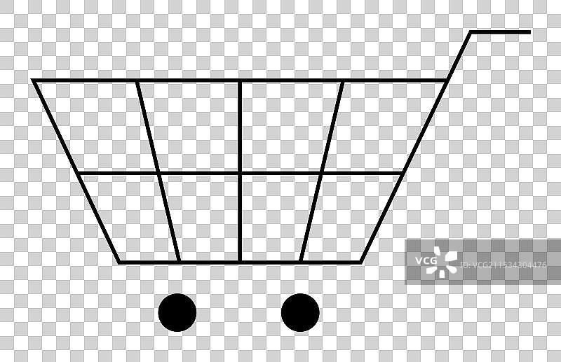 极简风格的电子商务购物车图片素材