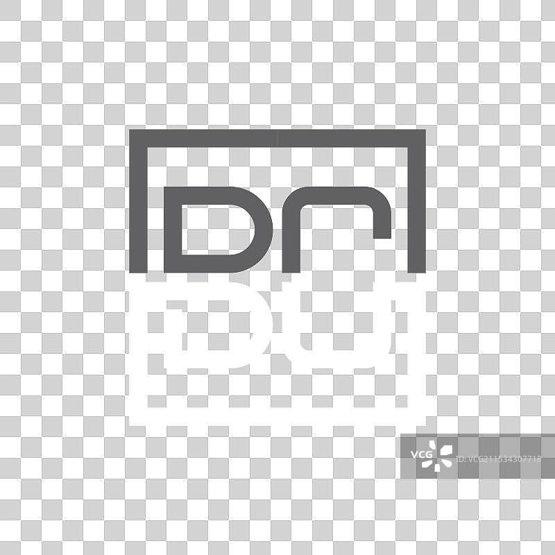 创意现代极简风格的BC字母标志设计图片素材