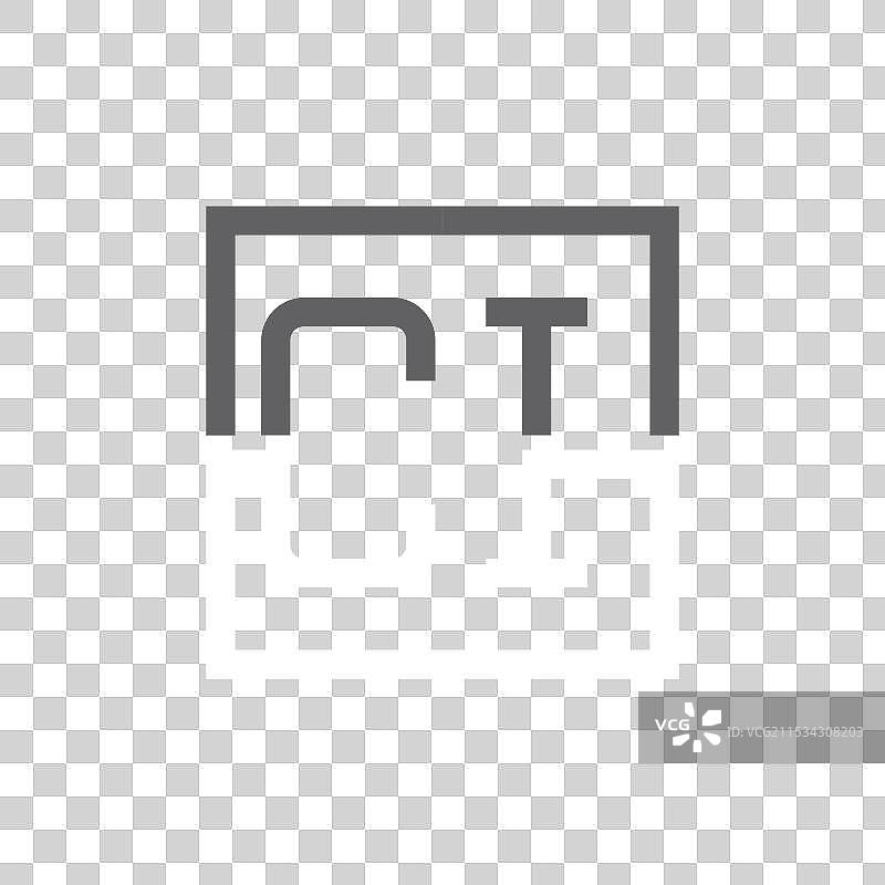 创意现代极简风格的CI字母标志设计图片素材