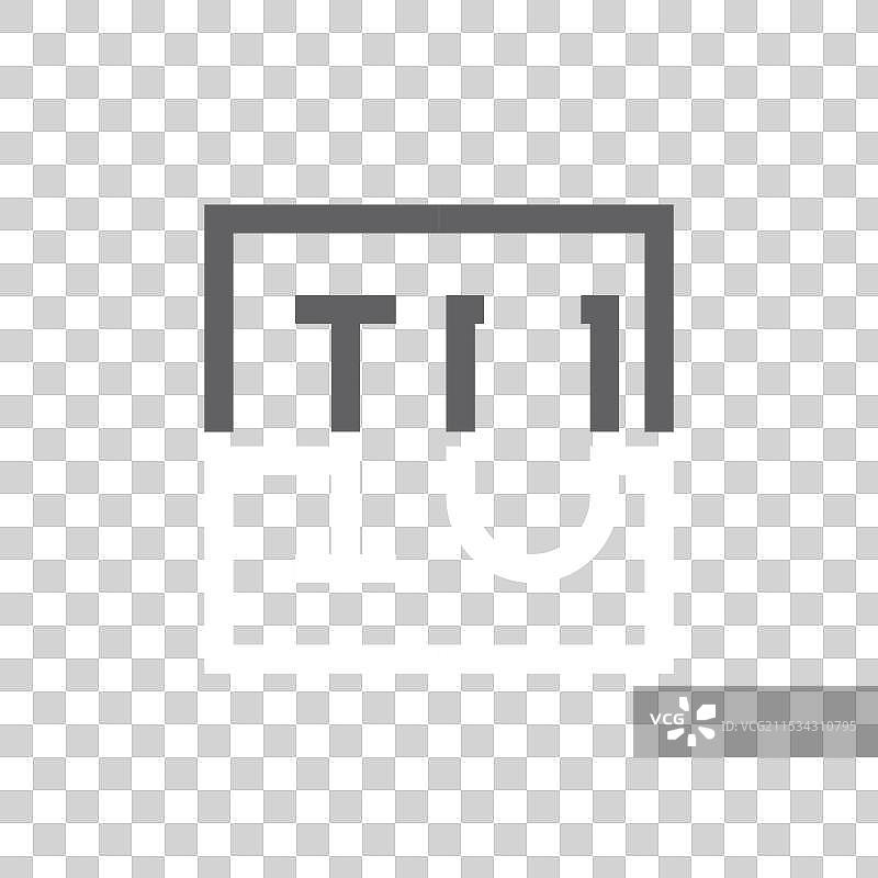 创意现代极简风格的IU字母标志设计图片素材