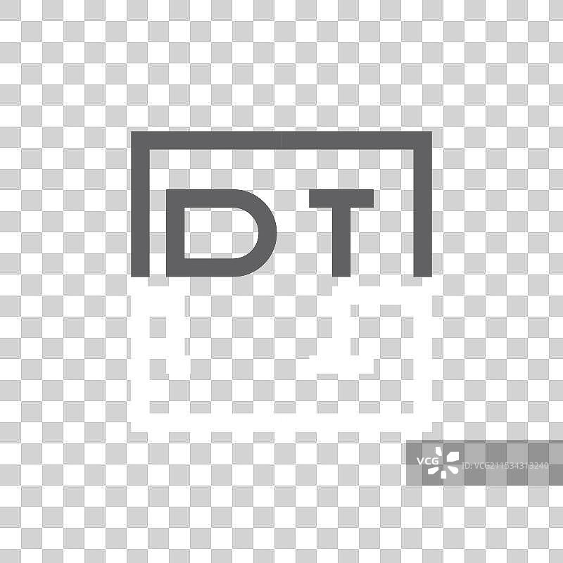 创意现代极简风格的π字母标志设计图片素材