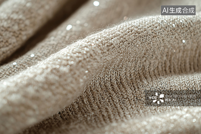 【AI数字艺术】米白色，粗麻布面料图片素材