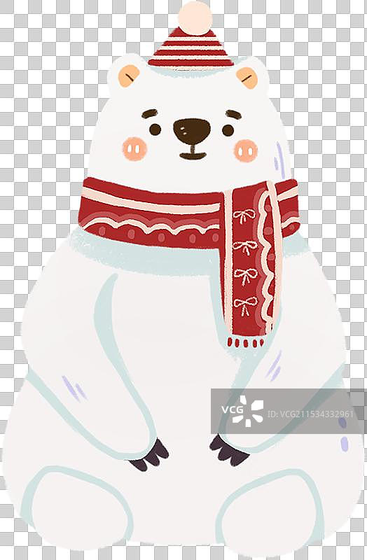 圣诞节北极熊图片素材