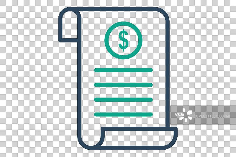 收据线条图标图片素材