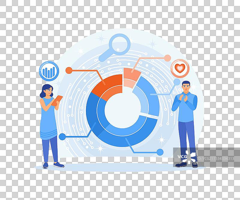 商务人士正在分析图表并进行讨论图片素材