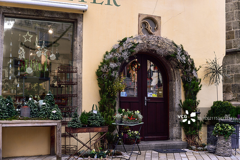 德国小镇的街景图片素材