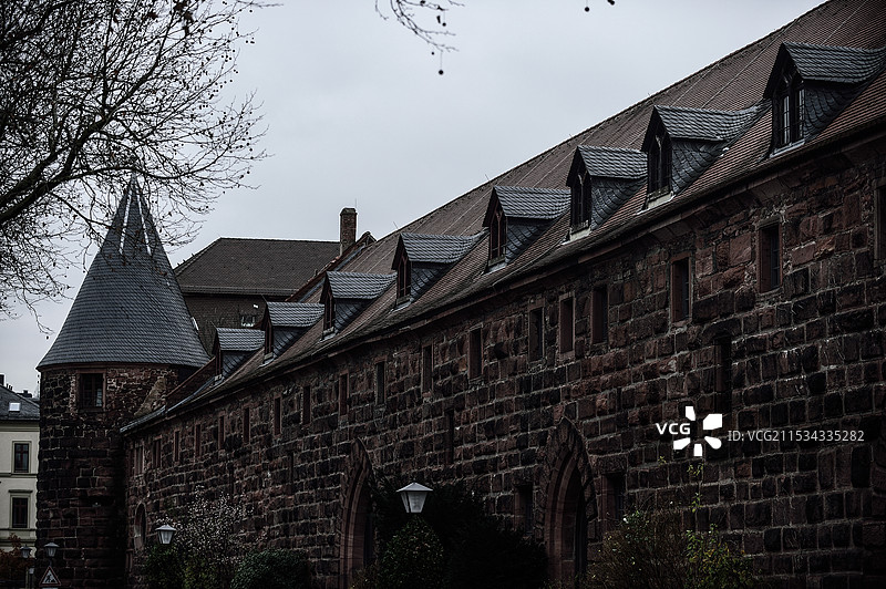 德国小镇的街景图片素材