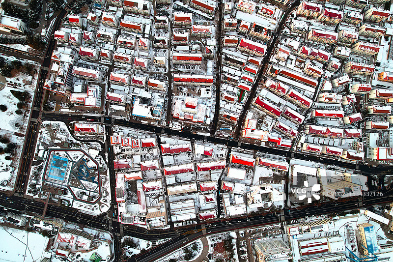 冬日的威海雪景图片素材