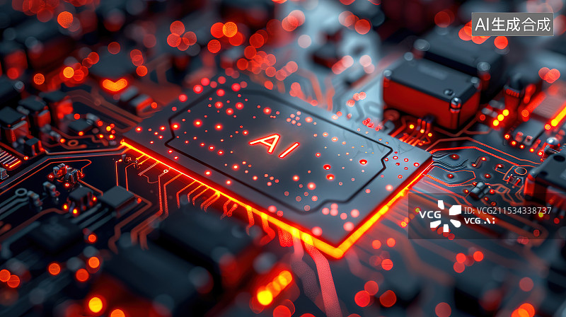 【AI数字艺术】AI人工智能芯片图片素材