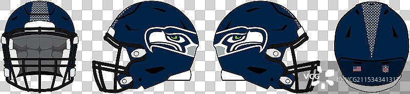 西雅图海鹰美式足球队头盔图片素材