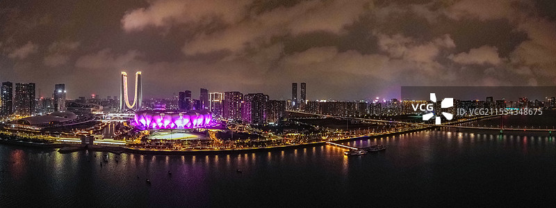 杭州 奥体中心 杭州之门 奥体博览城 钱江世纪城 游泳馆 国际博览中心 保亿绿城图片素材