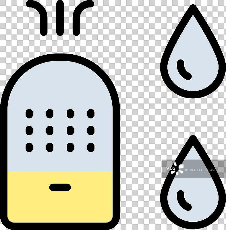 加湿器设备彩色图标电子电器图片素材