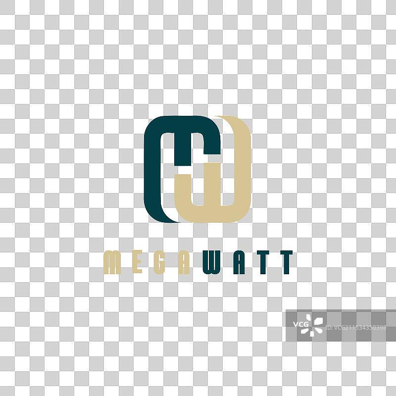 mw和wm建筑师标志图片素材