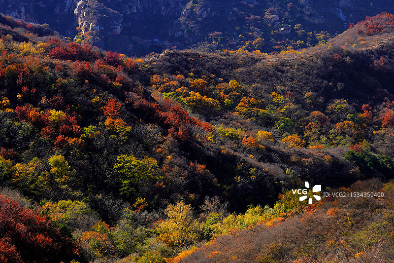 北京密云山中秋景图片素材