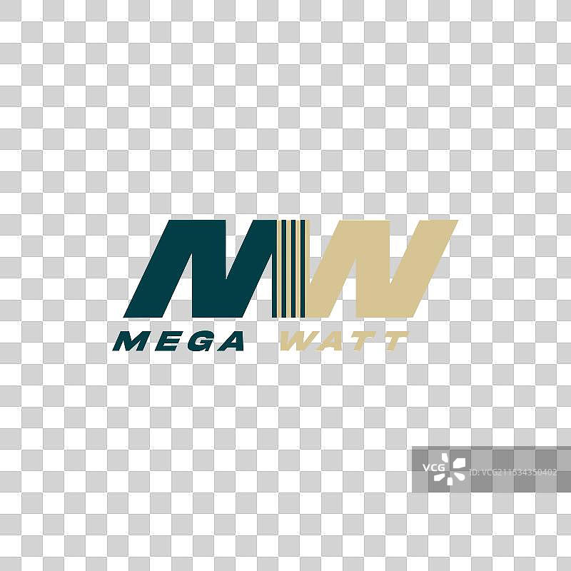 mw和wm建筑师标志图片素材