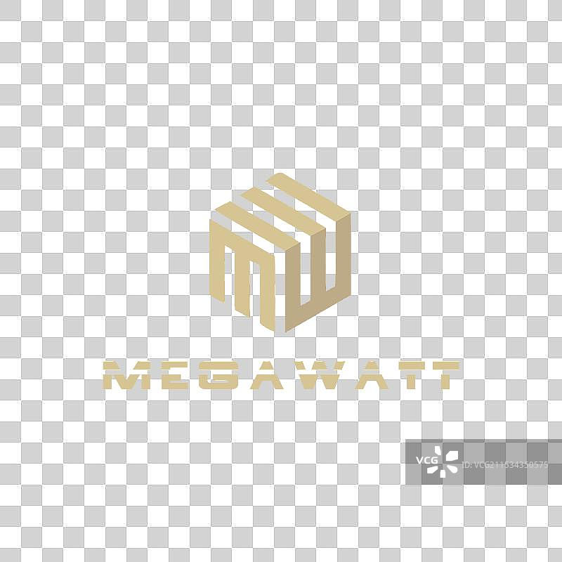 mw和wm建筑师标志图片素材