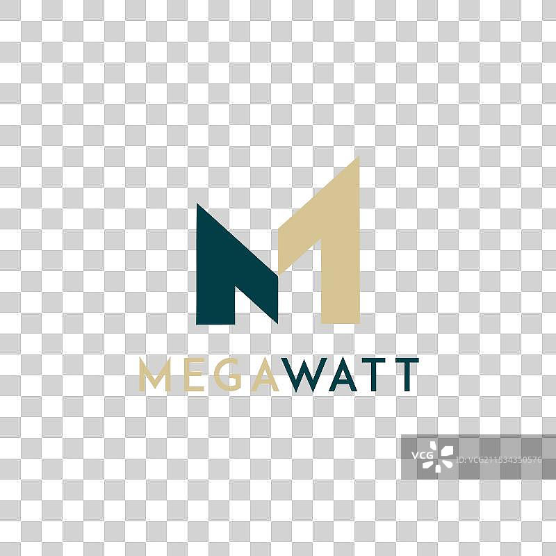 mw和wm建筑师标志图片素材