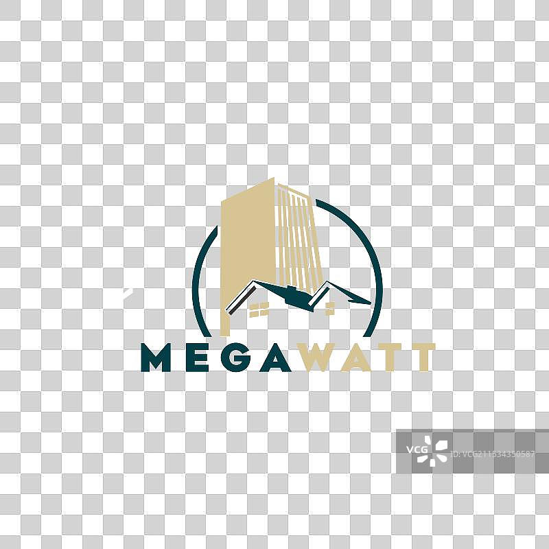 mw和wm建筑师标志图片素材