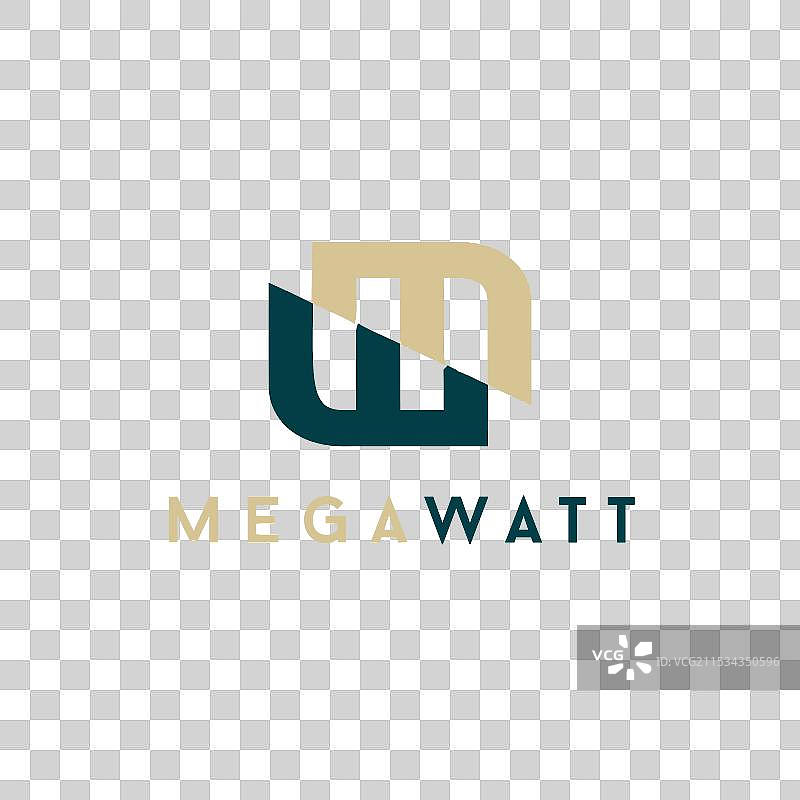 mw和wm建筑师标志图片素材
